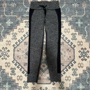 Gray and black Pink leggings.